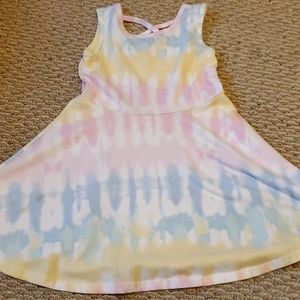 Tie dye tank dress
